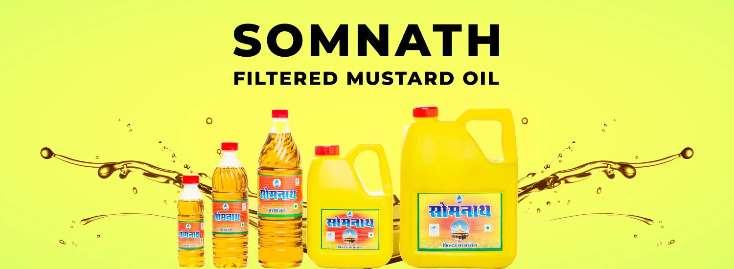Somnath Filtered Mustard Oil manufactured in Udaipur, Rajasthan